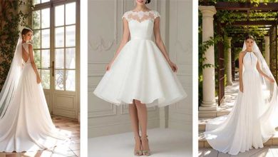 بهترین مدل و رنگ لباس عروس برای افراد لاغر و قد بلند