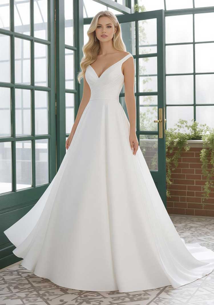 لباس عروس مدل فیت و فلر