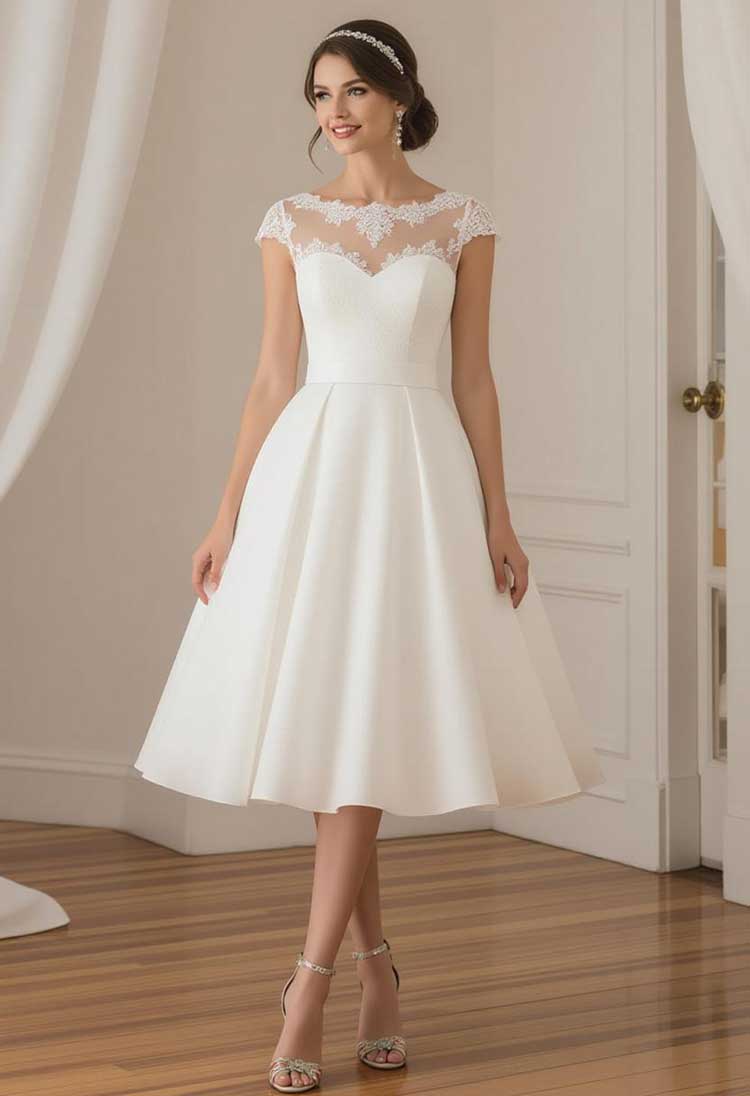 لباس عروس مدل طول چای