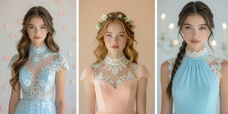 یقه‌های بلند و پوشیده